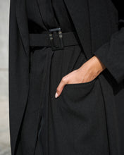 Load image into Gallery viewer, Buckled Down Black Abaya
