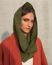 Load image into Gallery viewer, Voile Snood In Pesto
