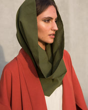 Load image into Gallery viewer, Voile Snood In Pesto
