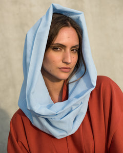 Voile Snood In Cerulean