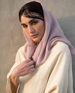 Voile Snood In Lilac
