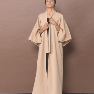 Fading Hyacinth Beige Abaya