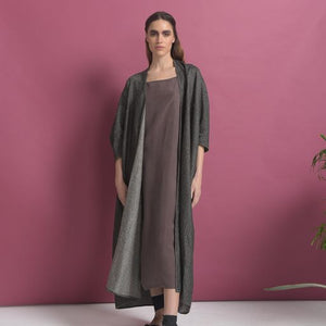 Topsy Turvy chaos Bisht Abaya