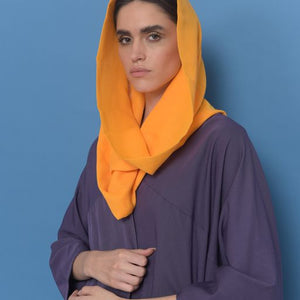 Voile Snood In Turmeric