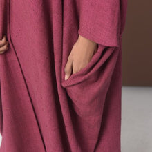 Load image into Gallery viewer, Oryx Red II - Raw Silk Bisht
