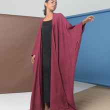 Load image into Gallery viewer, Oryx Red II - Raw Silk Bisht
