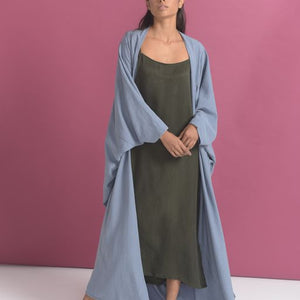 Bisht in Powder Blue